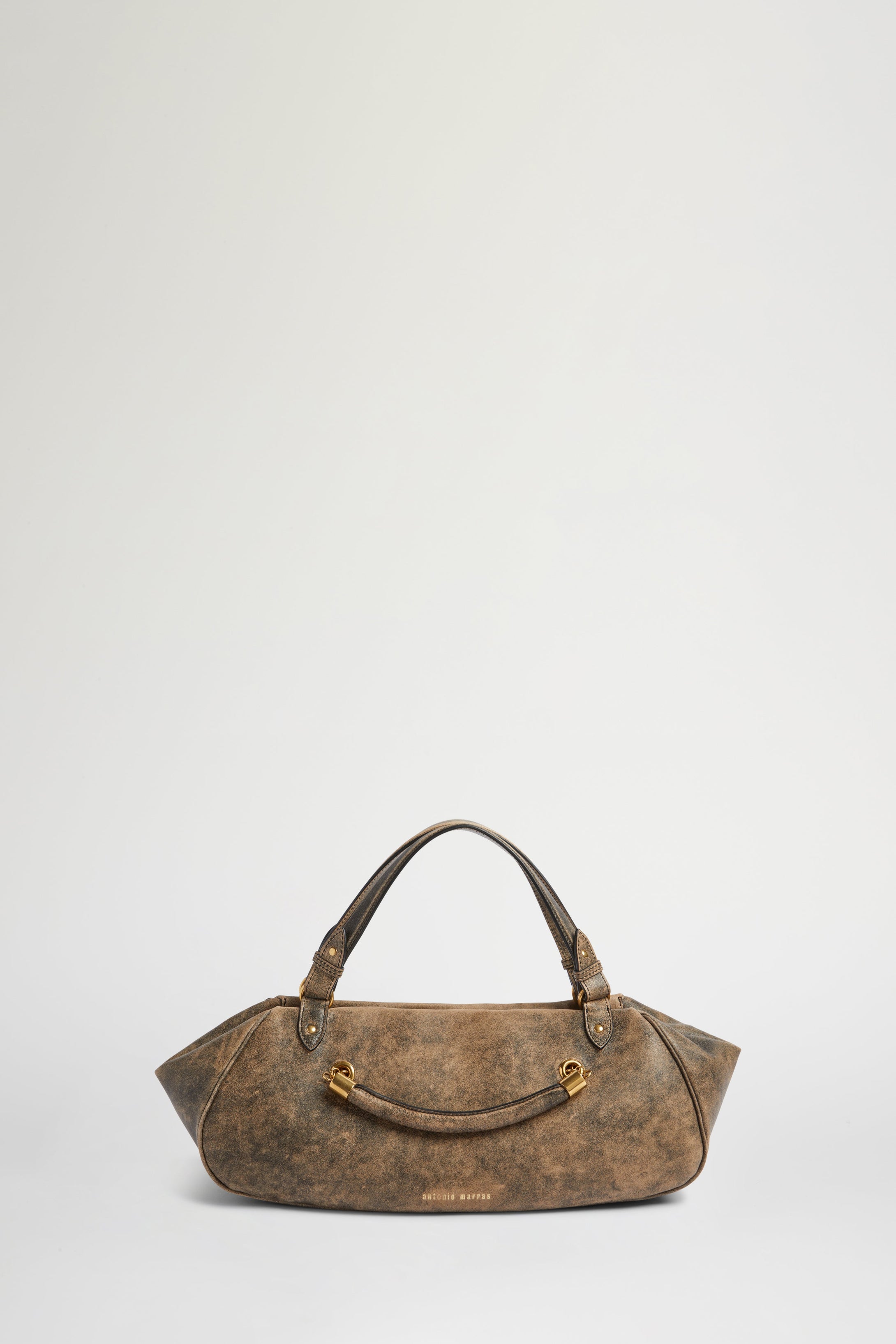 Brown Antine Vintage-Effect Bag